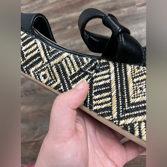 DV by Dolce Vita Black Strappy Boho Platform Open Toed Sandals Size 7 1/2 - Picture 9 of 9